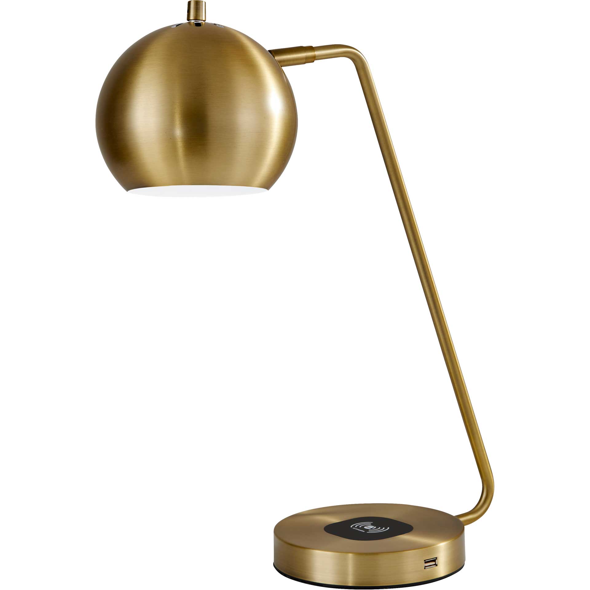 Epernay Wireless Charge Desk Lamp Brass