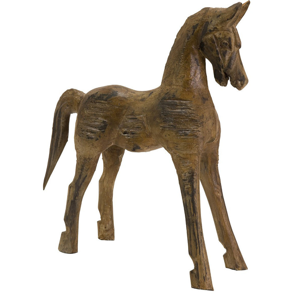 Atoka Wood Carved Horse