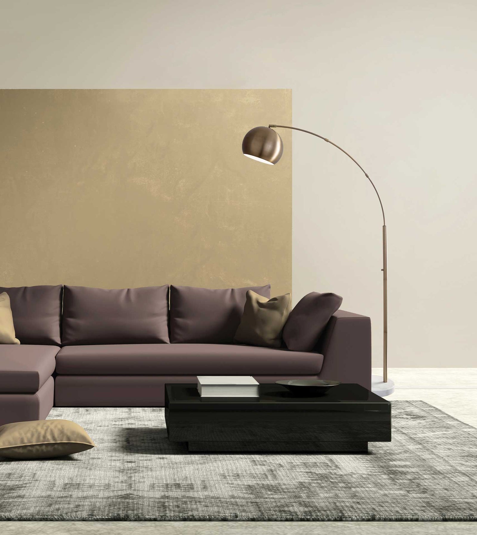 Asheville Arc Lamp Brass