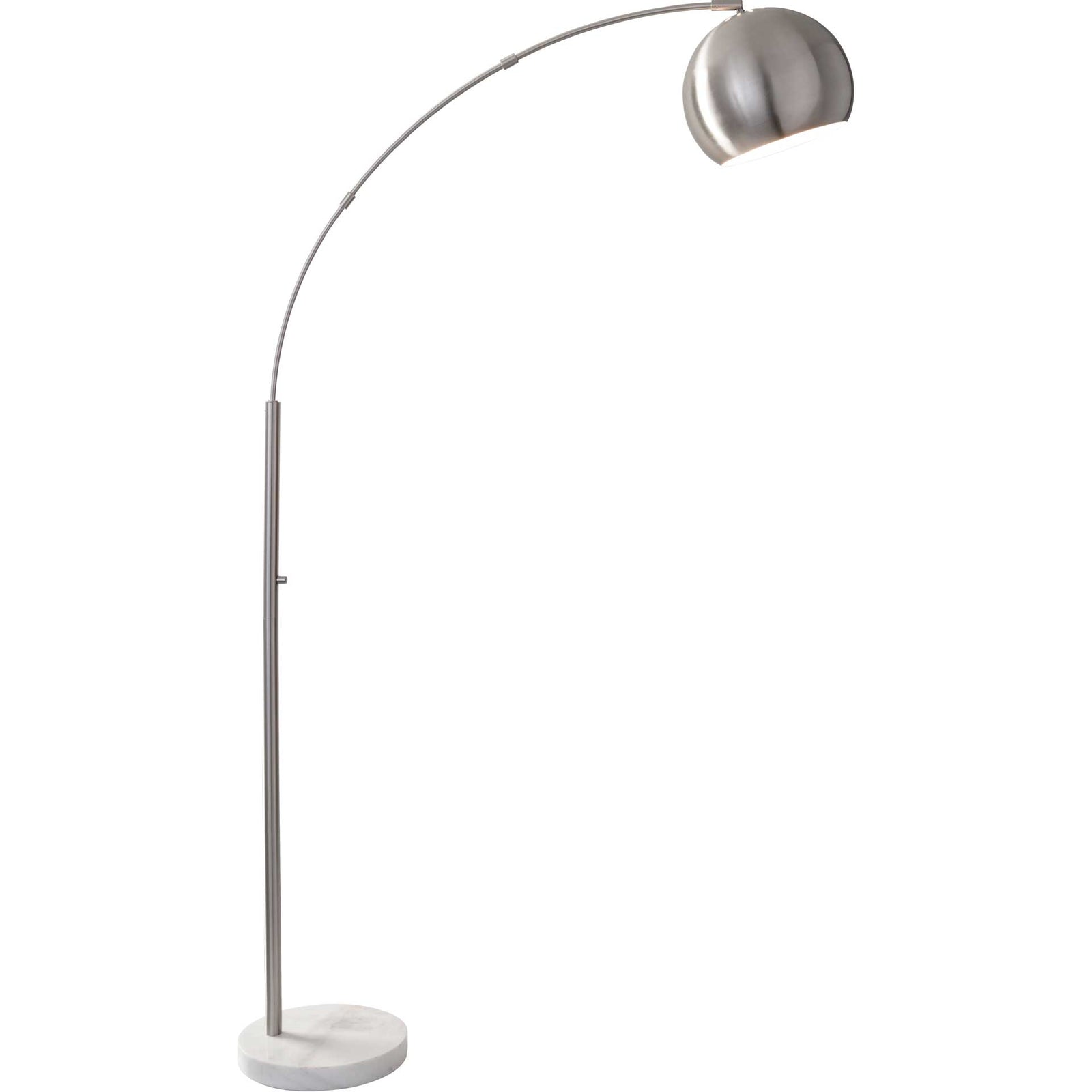 Asheville Arc Lamp Brushed Steel