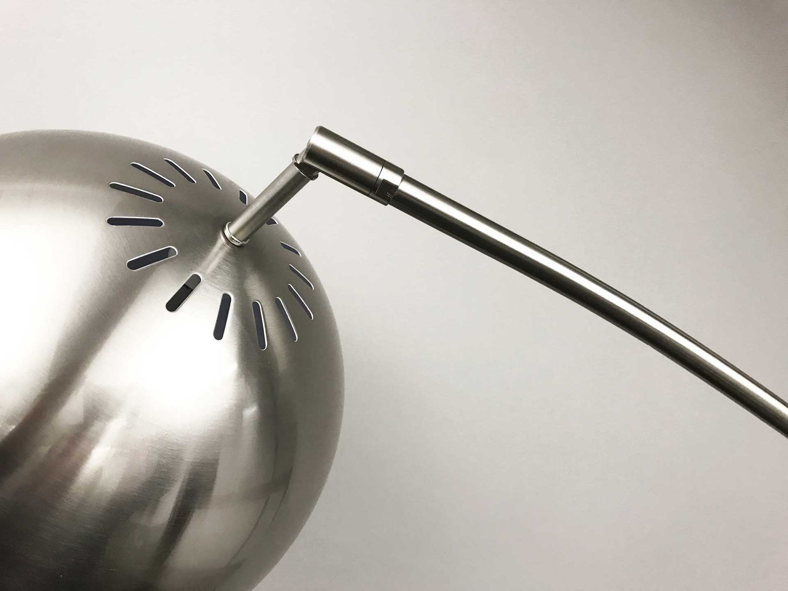 Asheville Arc Lamp Brushed Steel