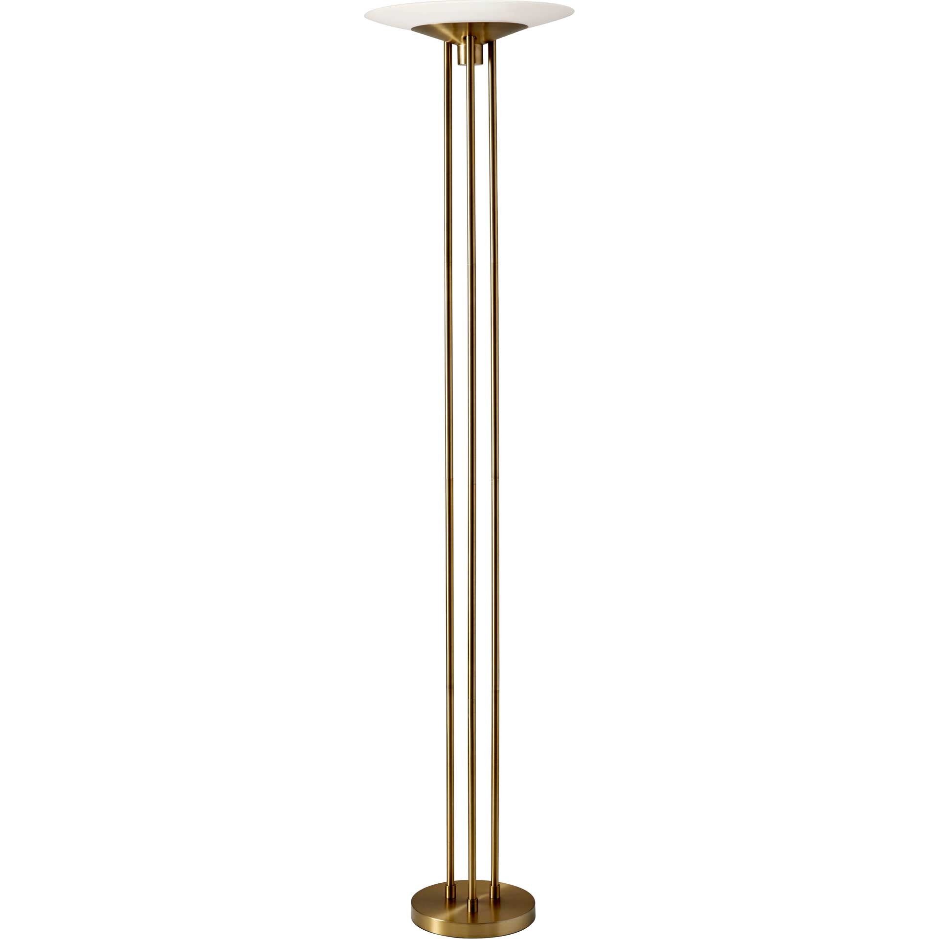 Nimes LED Torchiere Brass