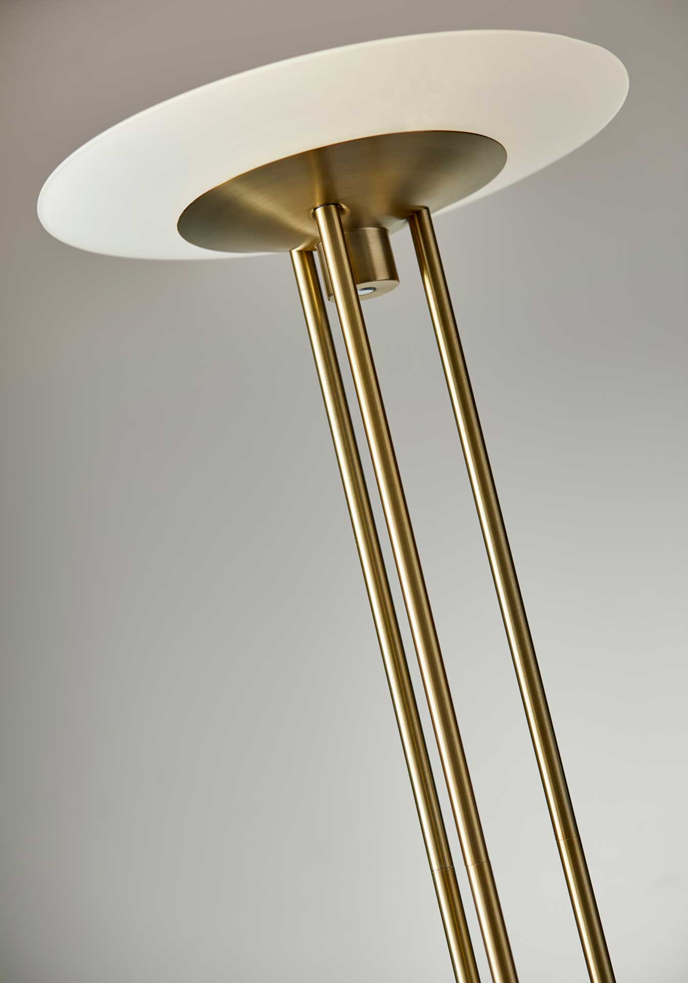 Nimes LED Torchiere Brass