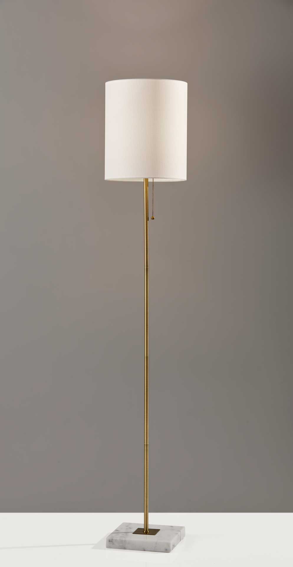 Fife Floor Lamp Antique Brass