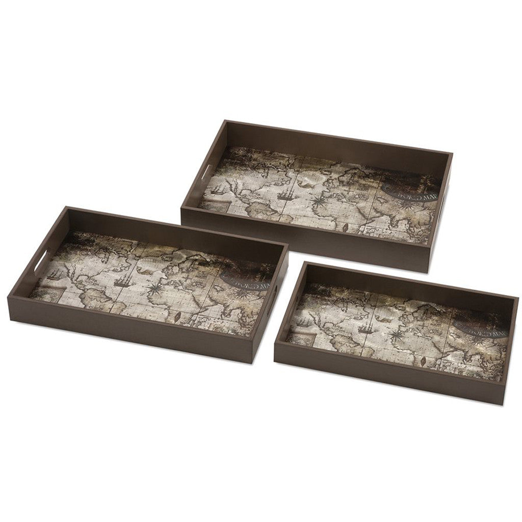 McPherson Map Trays (Set of 3)