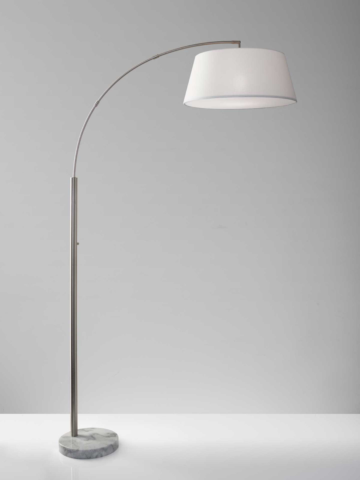Toulon Arc Lamp Brushed Steel