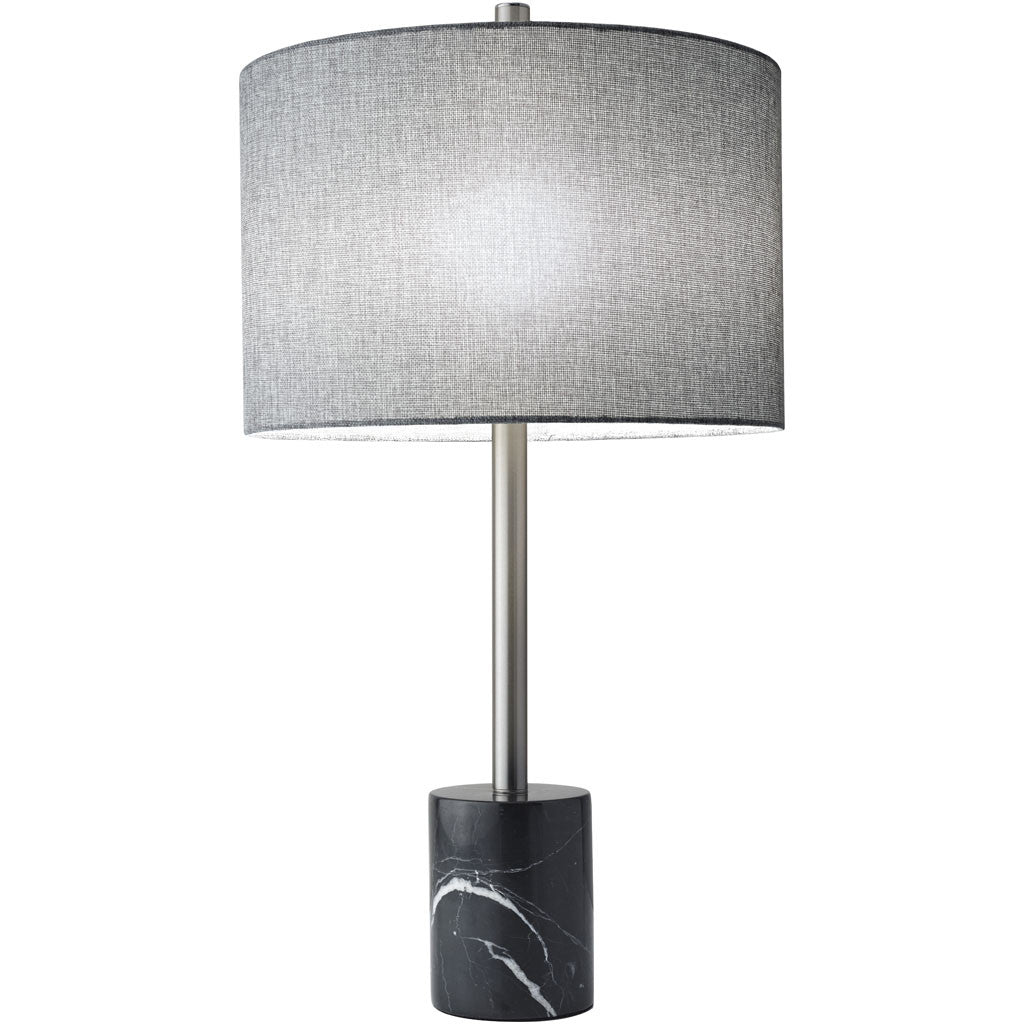 Blane Table Lamp Gray Tweed