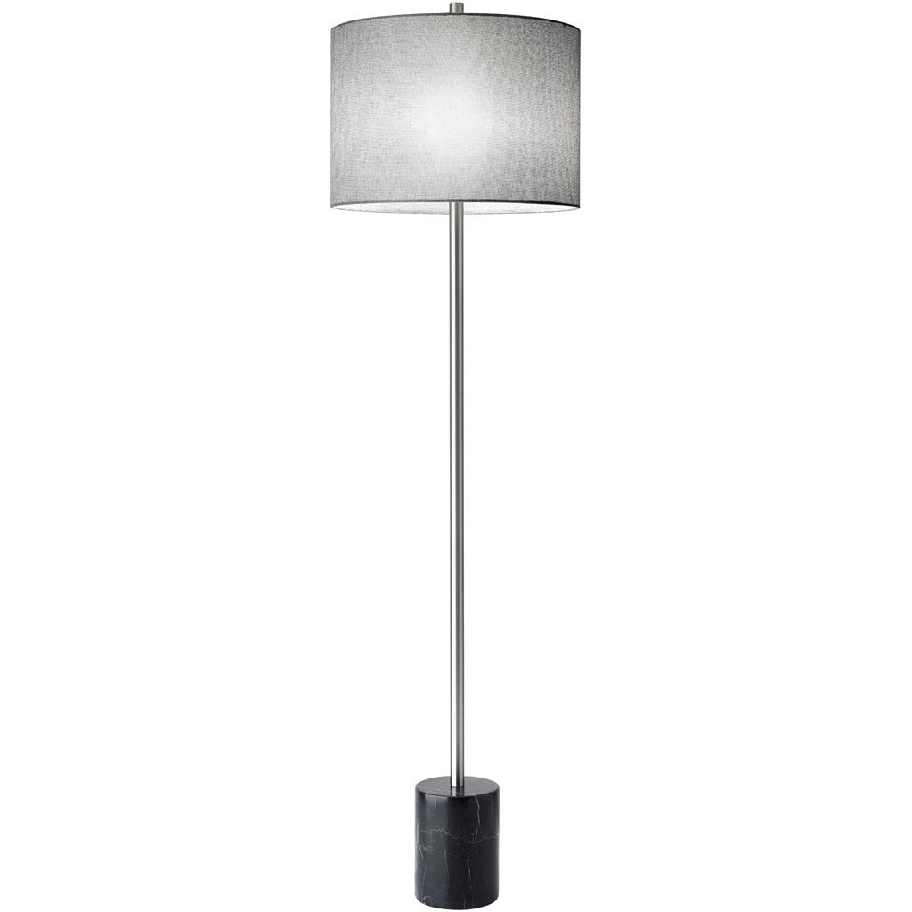 Blane Floor Lamp Gray Tweed