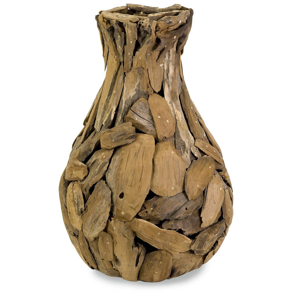 Miami Oversized Teakwood Puzzle Vase
