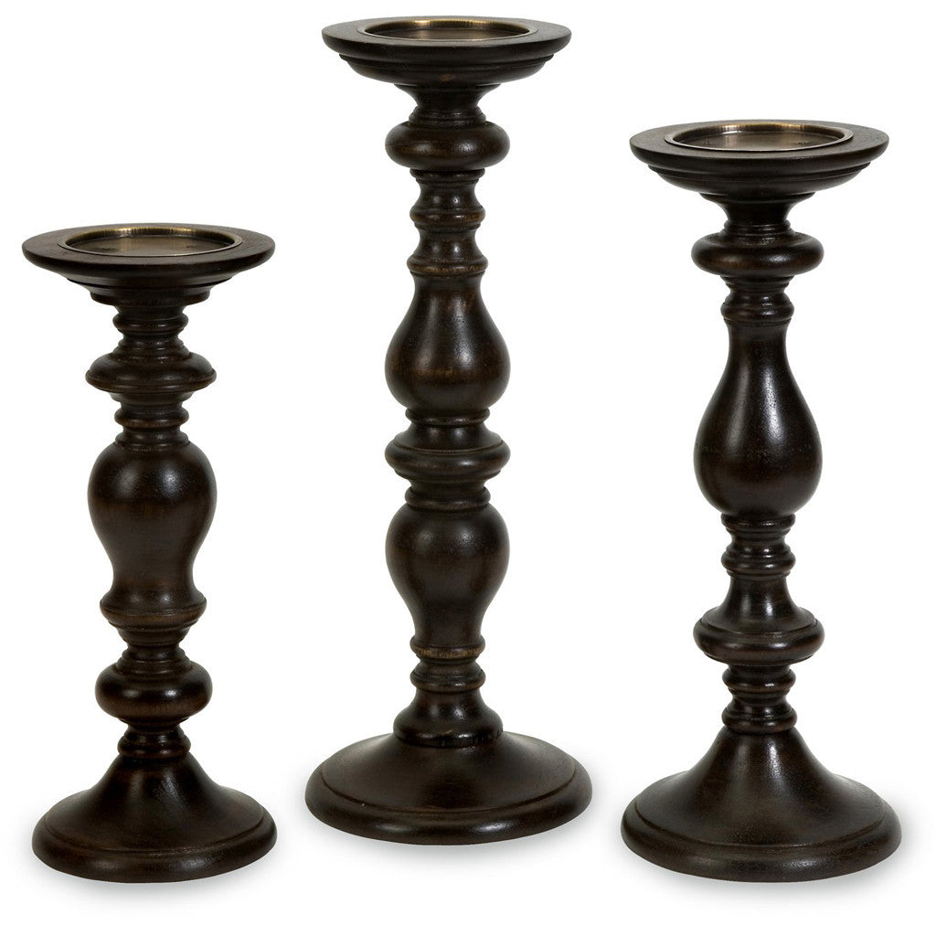 Wheeler Pillar Candle Holders (Set of 3)