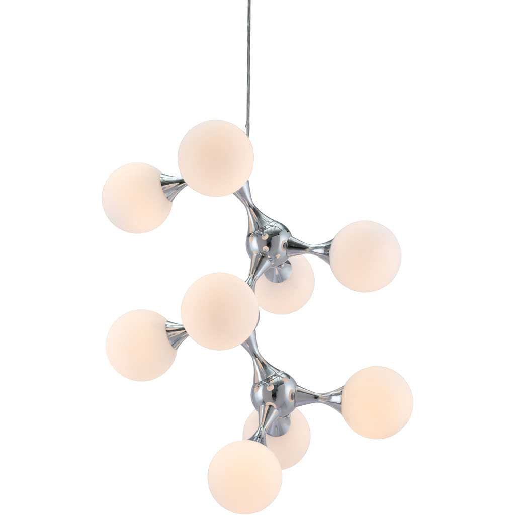 Portola Ceiling Lamp White & Chrome
