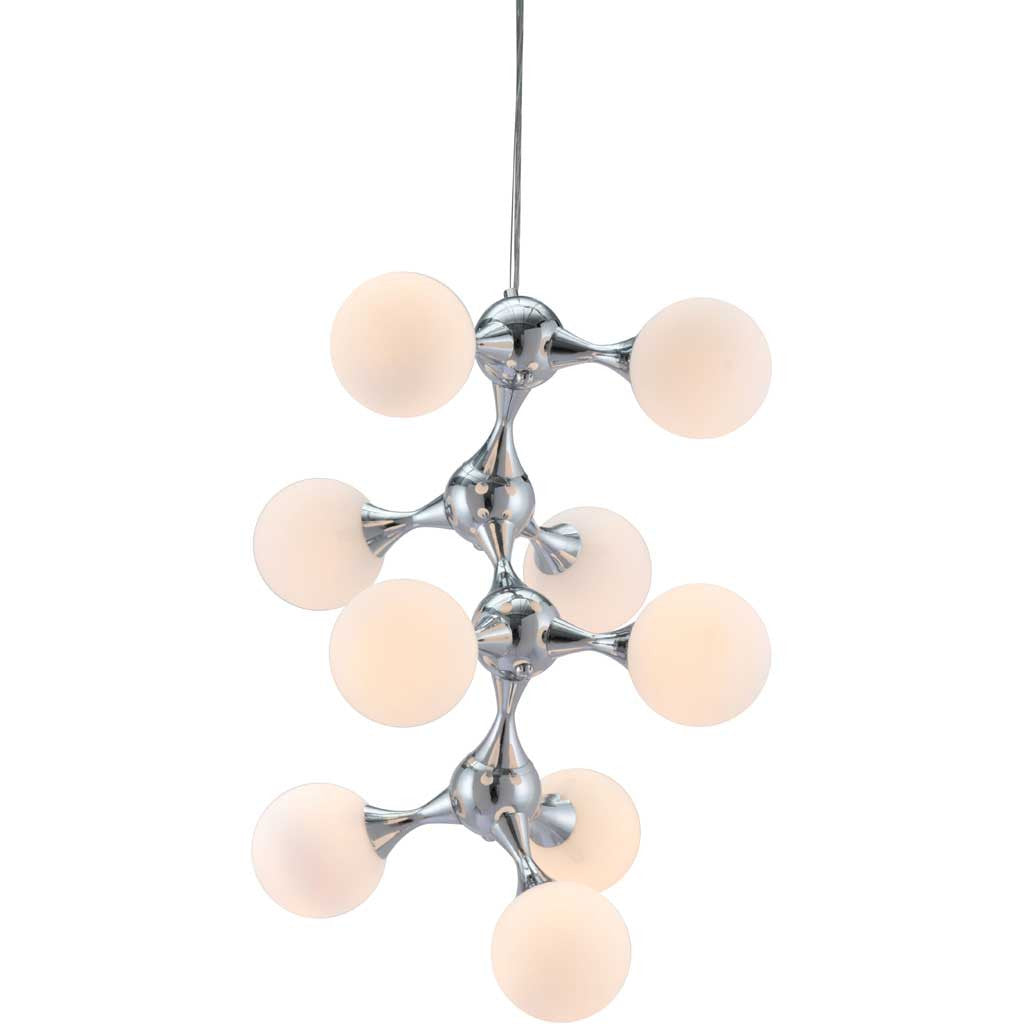 Portola Ceiling Lamp White & Chrome