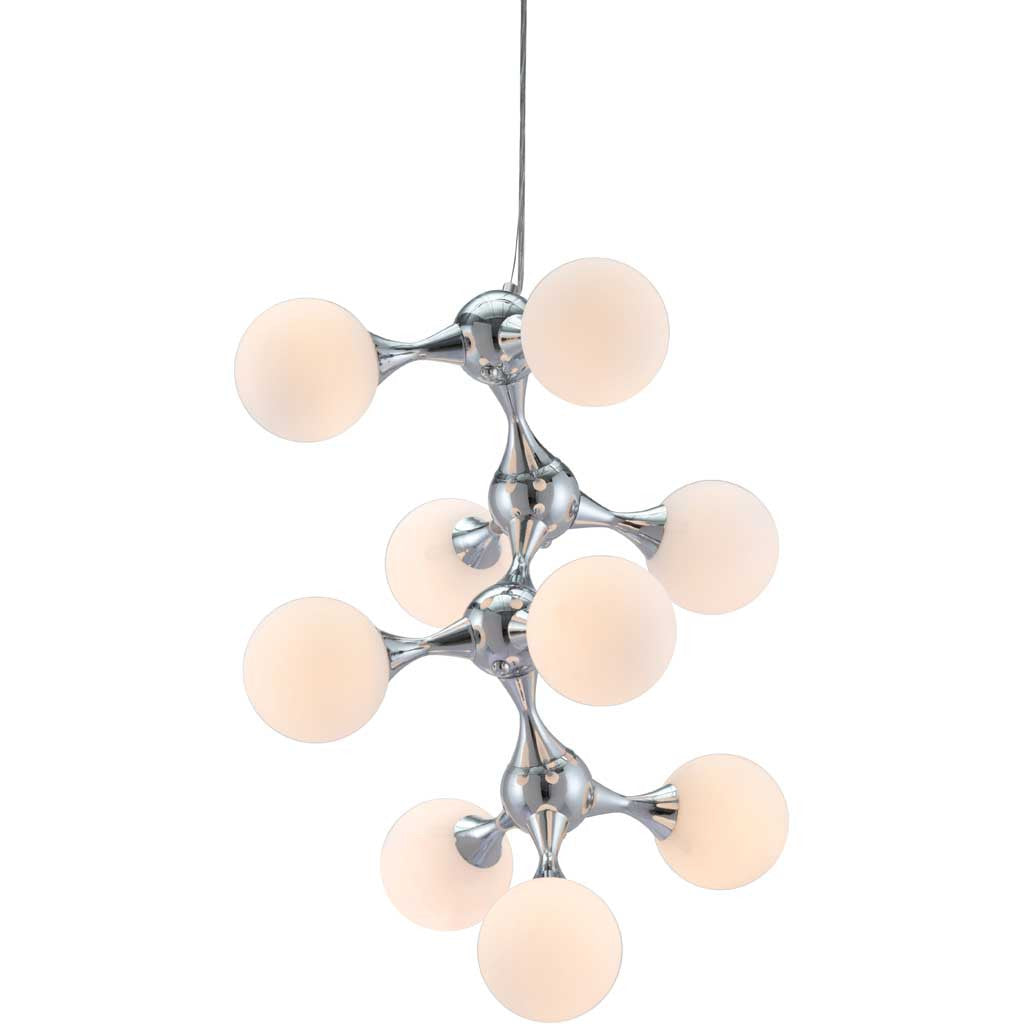 Portola Ceiling Lamp White & Chrome