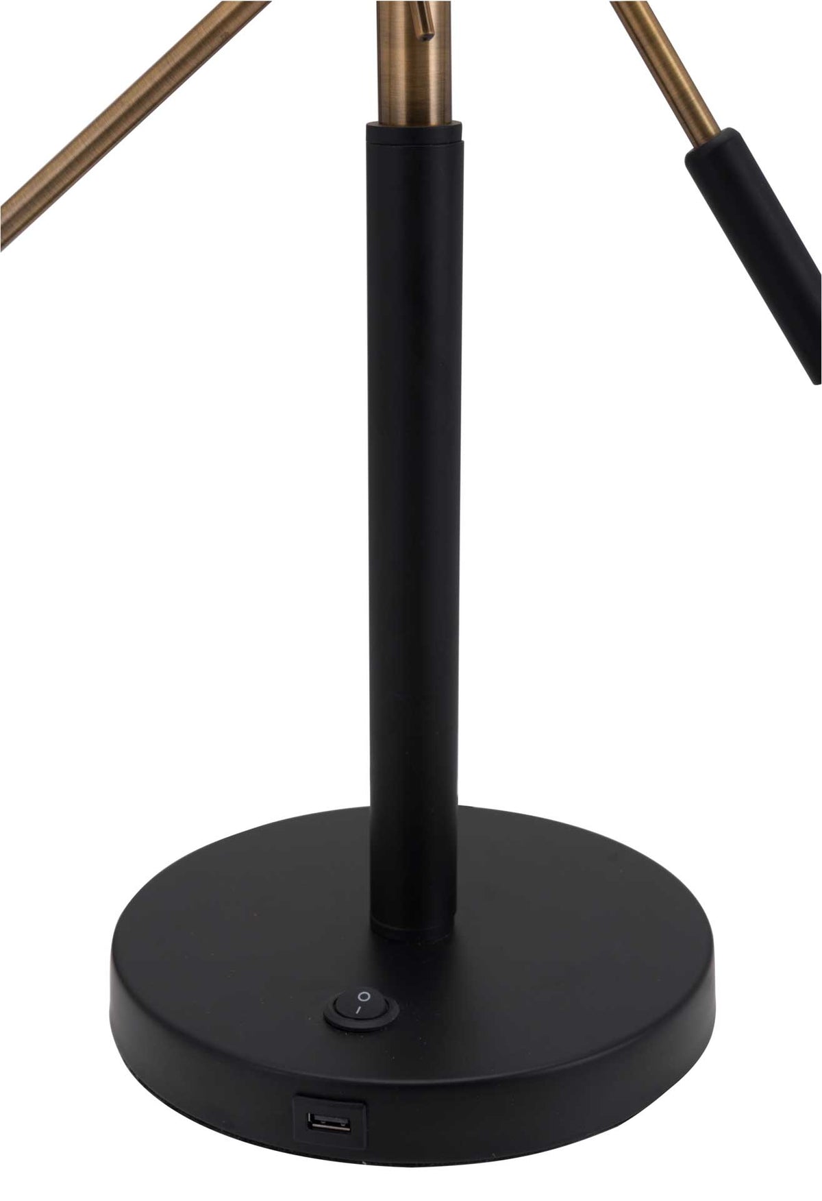 Tahoe Table Lamp Matte Black/Brass