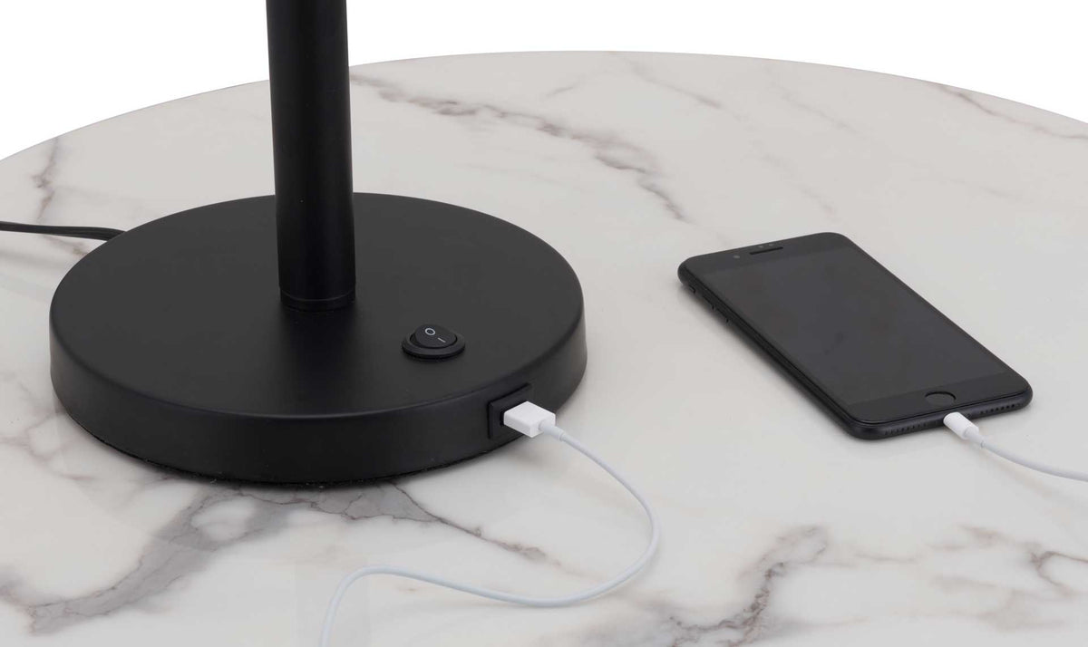 Tahoe Table Lamp Matte Black/Brass