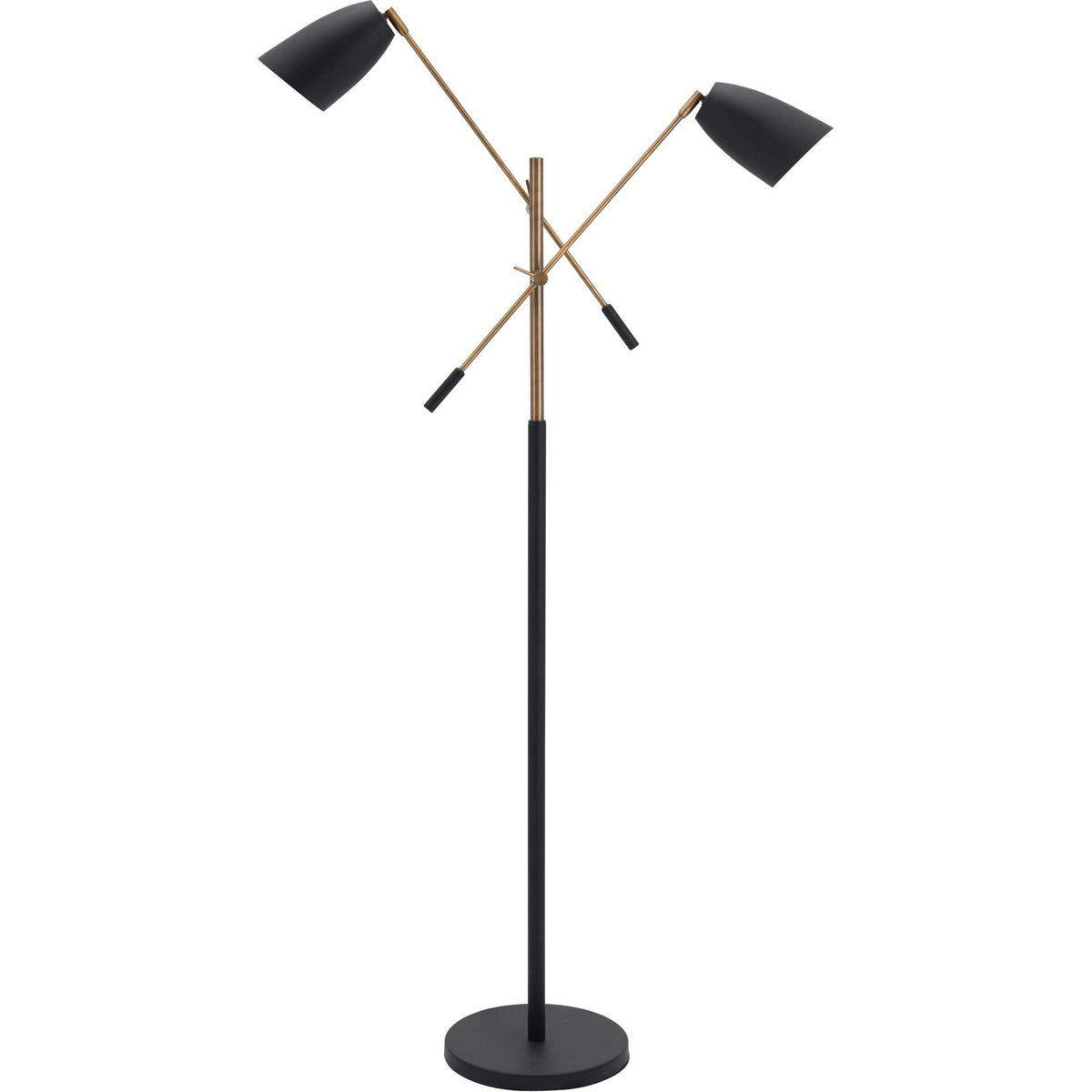 Tahoe Floor Lamp Matte Black/Brass