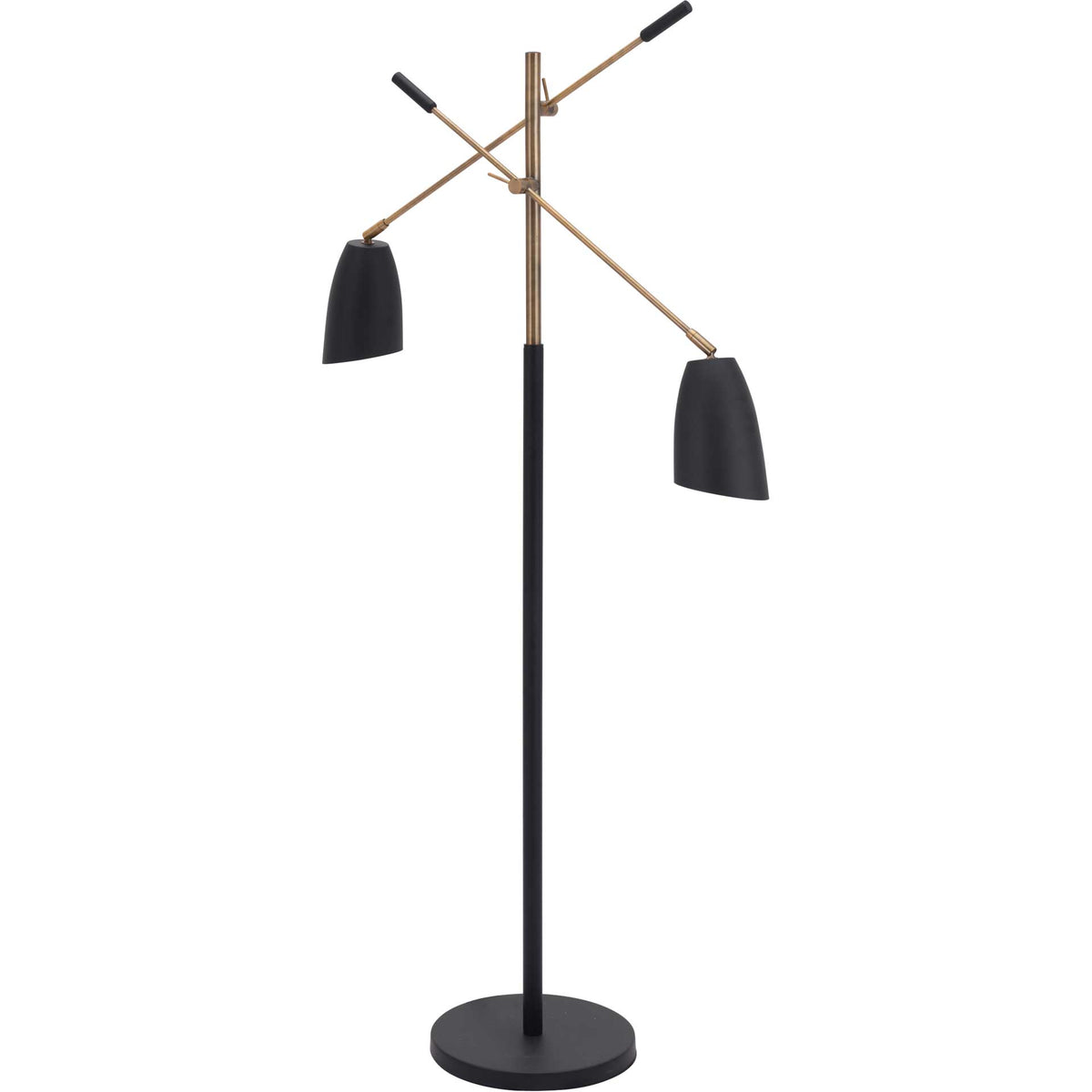 Tahoe Floor Lamp Matte Black/Brass