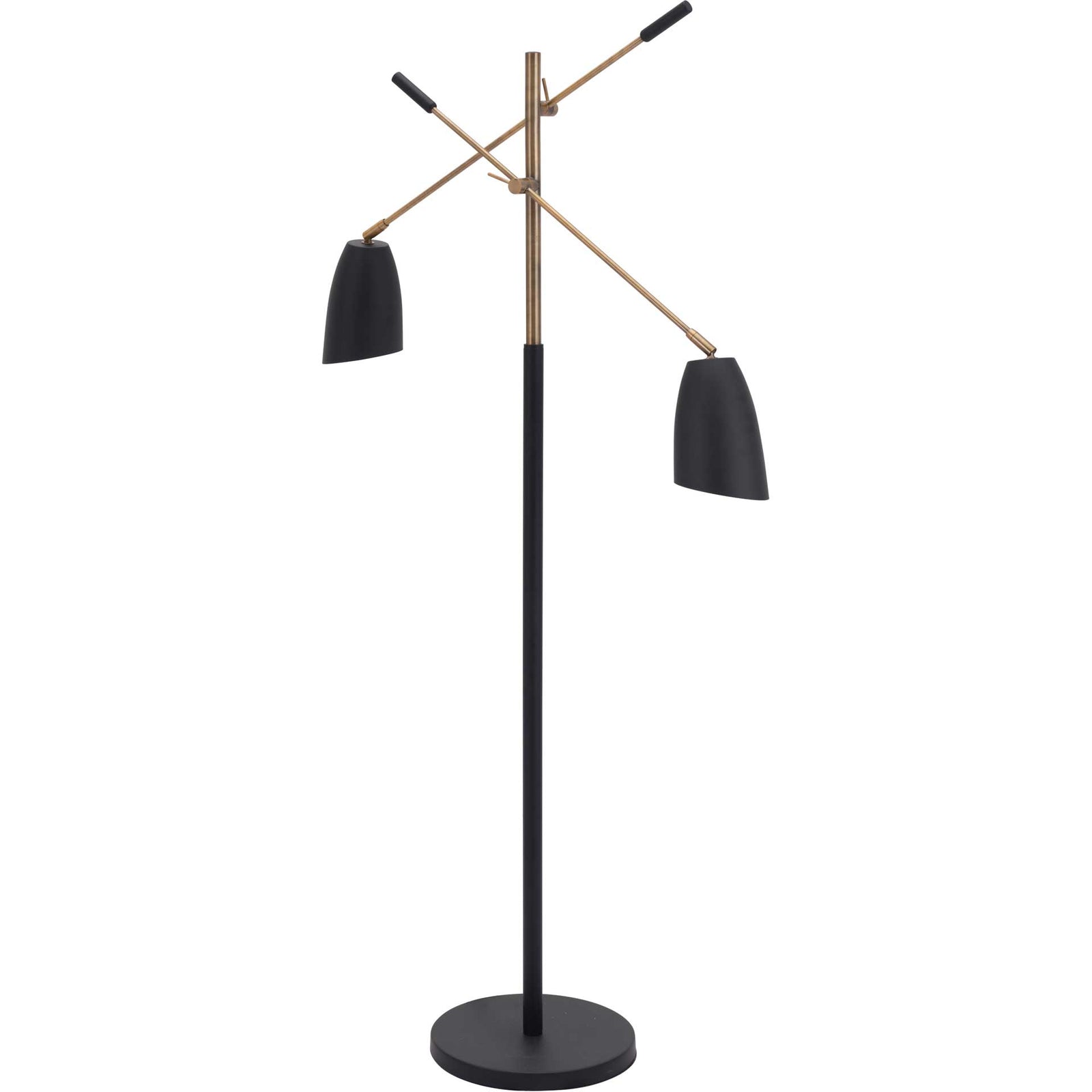 Tahoe Floor Lamp Matte Black/Brass