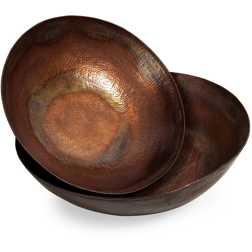 Copper-Plated Bowls (Set of 2)