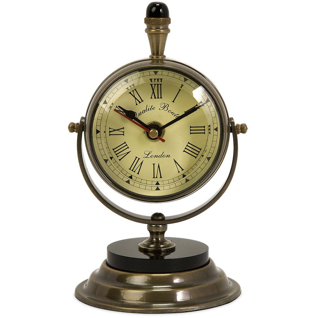 Sangamon Brass Table Clock