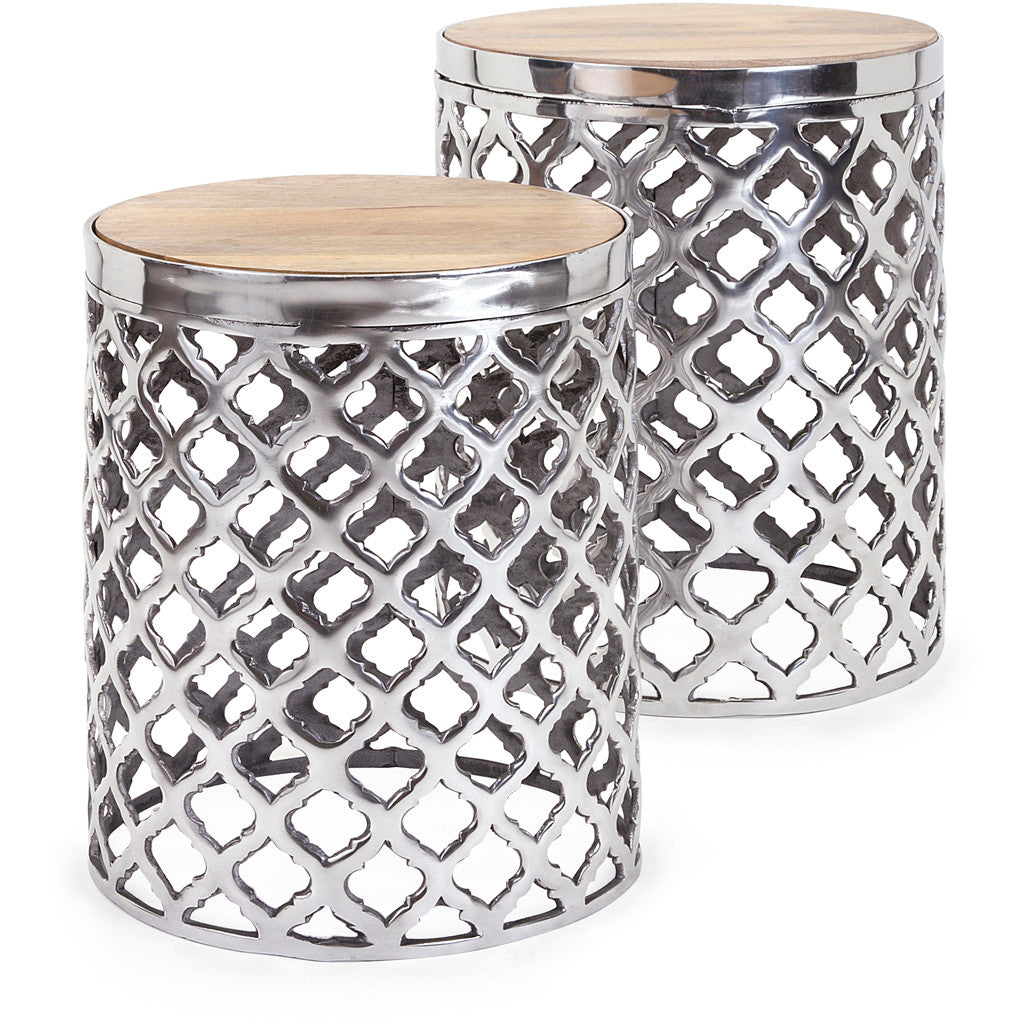 Abrams 2-Piece Wood Top Tables