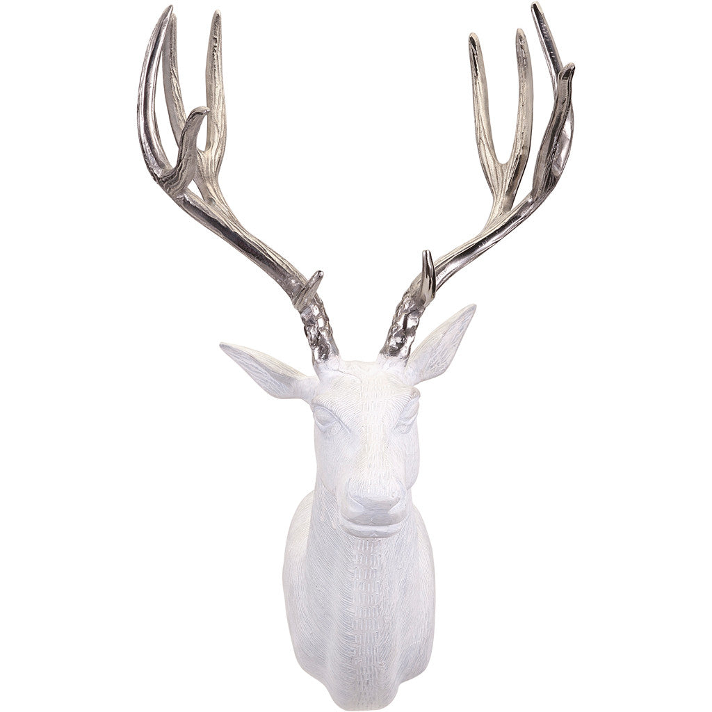 Ballantyne White and Silver Deer Wall Mount