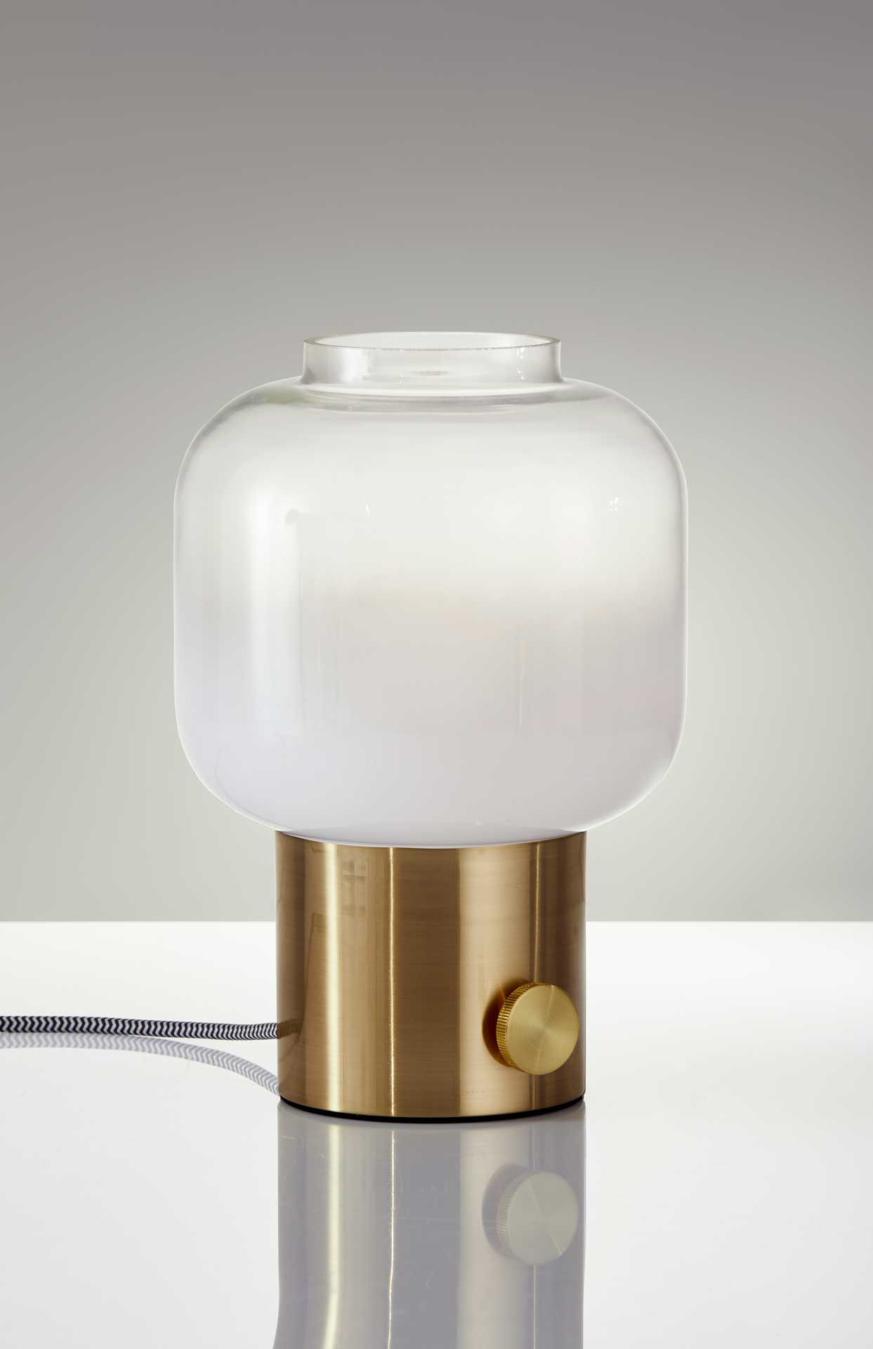 Lens Table Lamp Brass