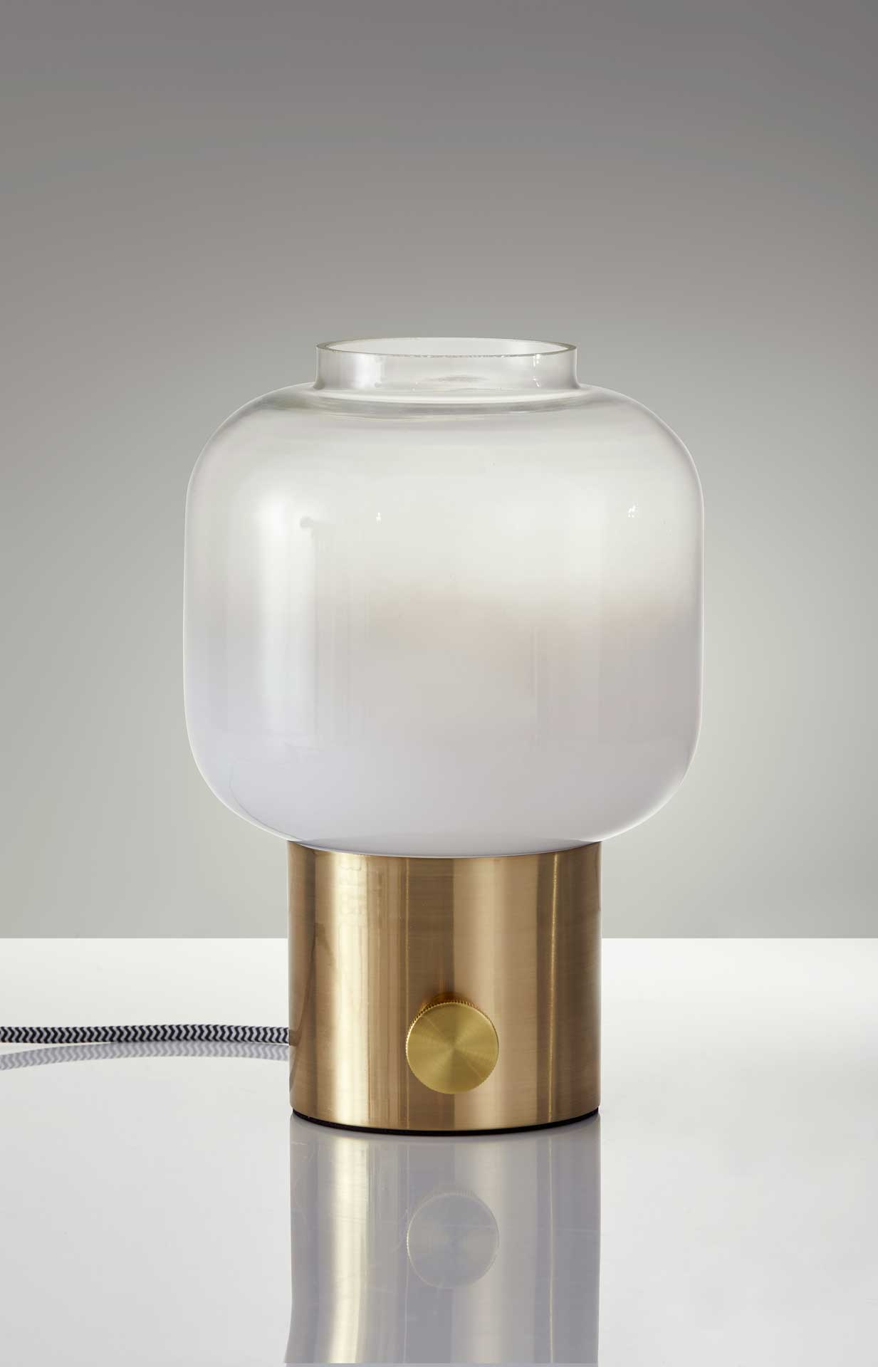 Lens Table Lamp Brass