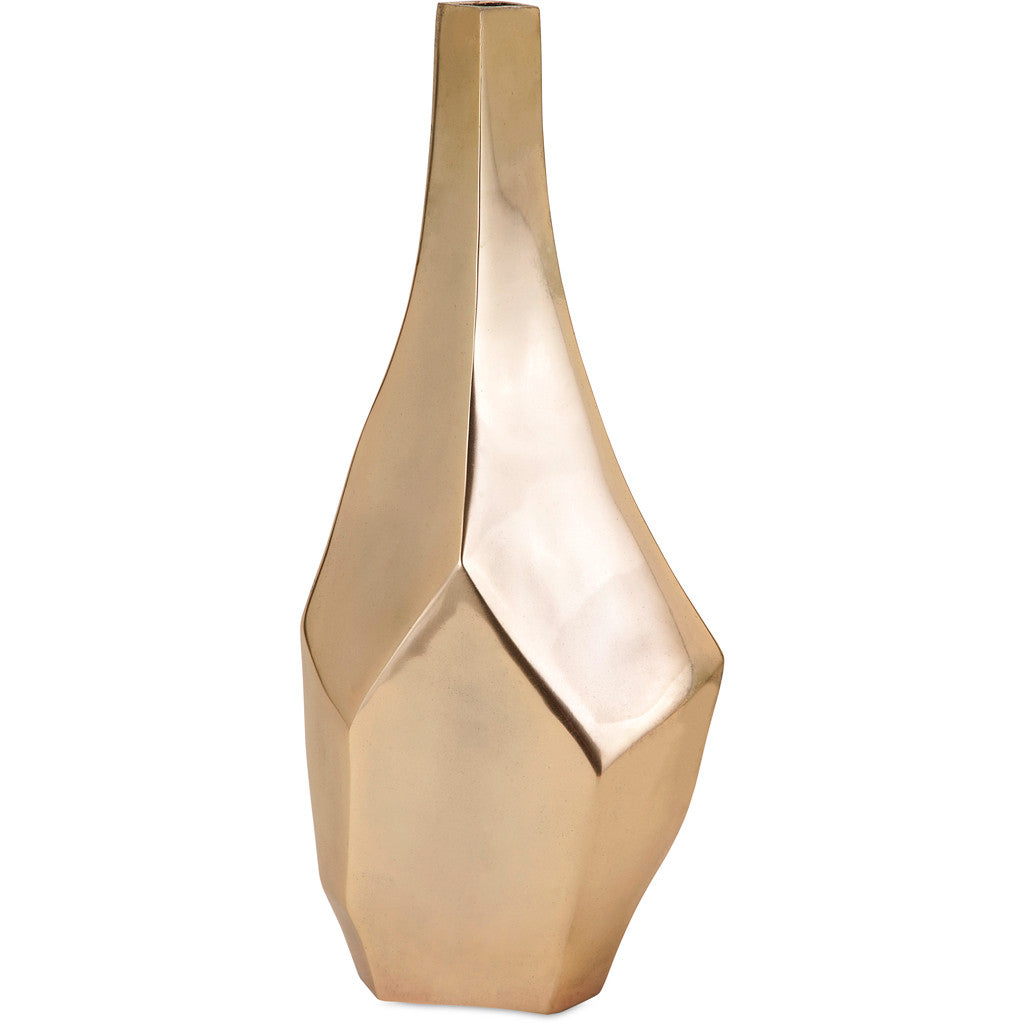 Salmon Large Gold Vase