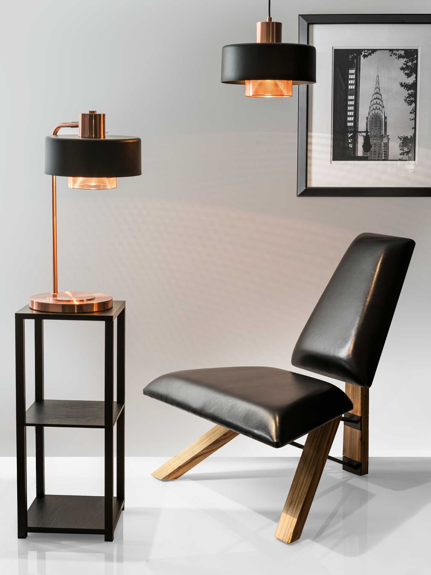 Brondby Pendant Copper/Black