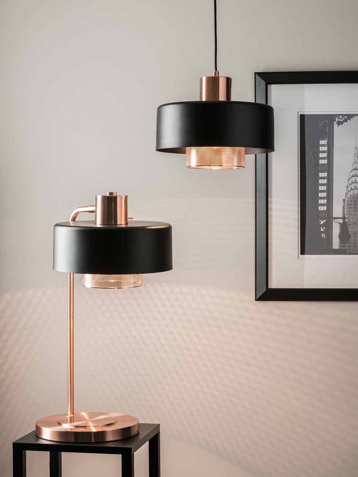 Brondby Pendant Copper/Black