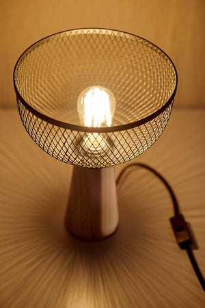 Dammarie Table Lamp Black/Natural