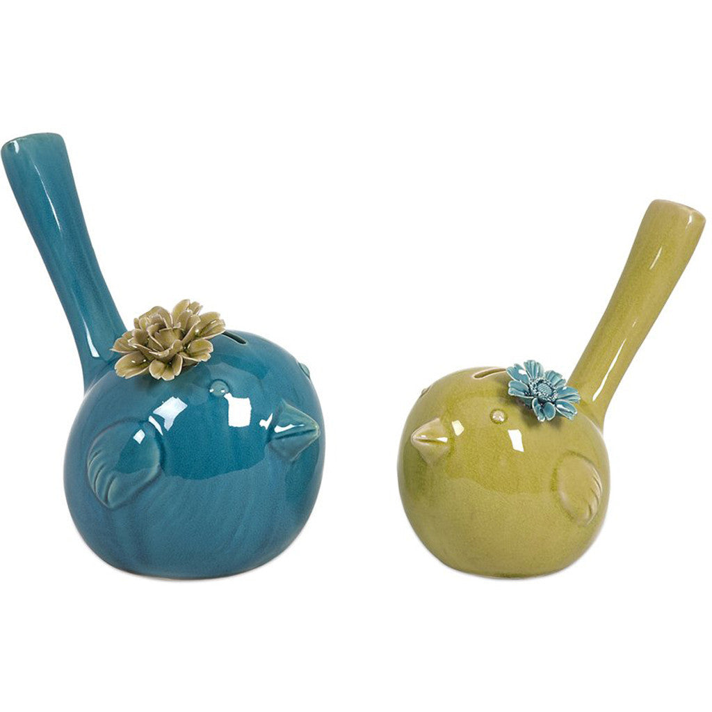 Crisp Bird Banks (Set of 2)