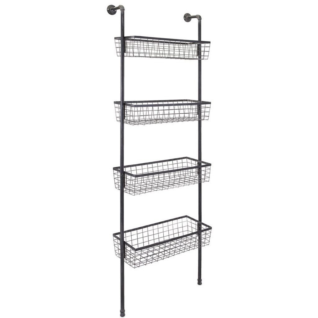 Tipton Wall Four-Basket Shelf