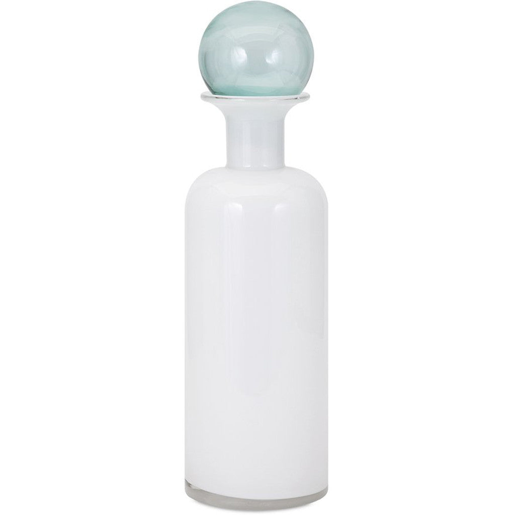 Blaine Jar with Teal Glass Stopper