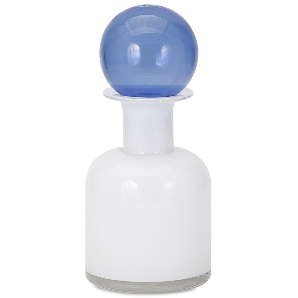 Blaine Jar with Blue Glass Stopper