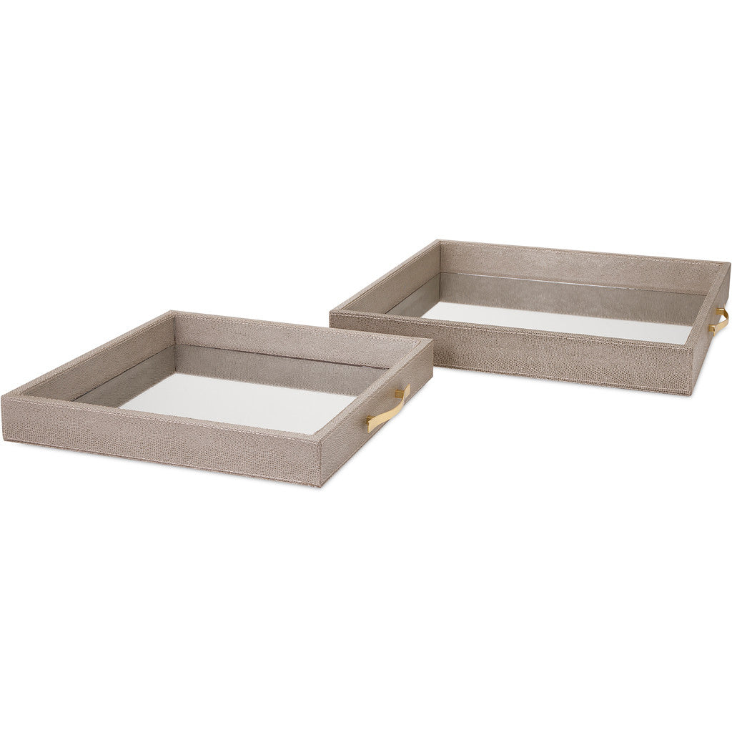 Ballard Mirrored Trays (Set of 2)