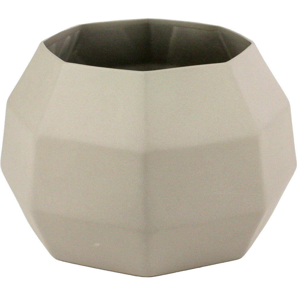 Modern Wide Ceramic Vase Gray