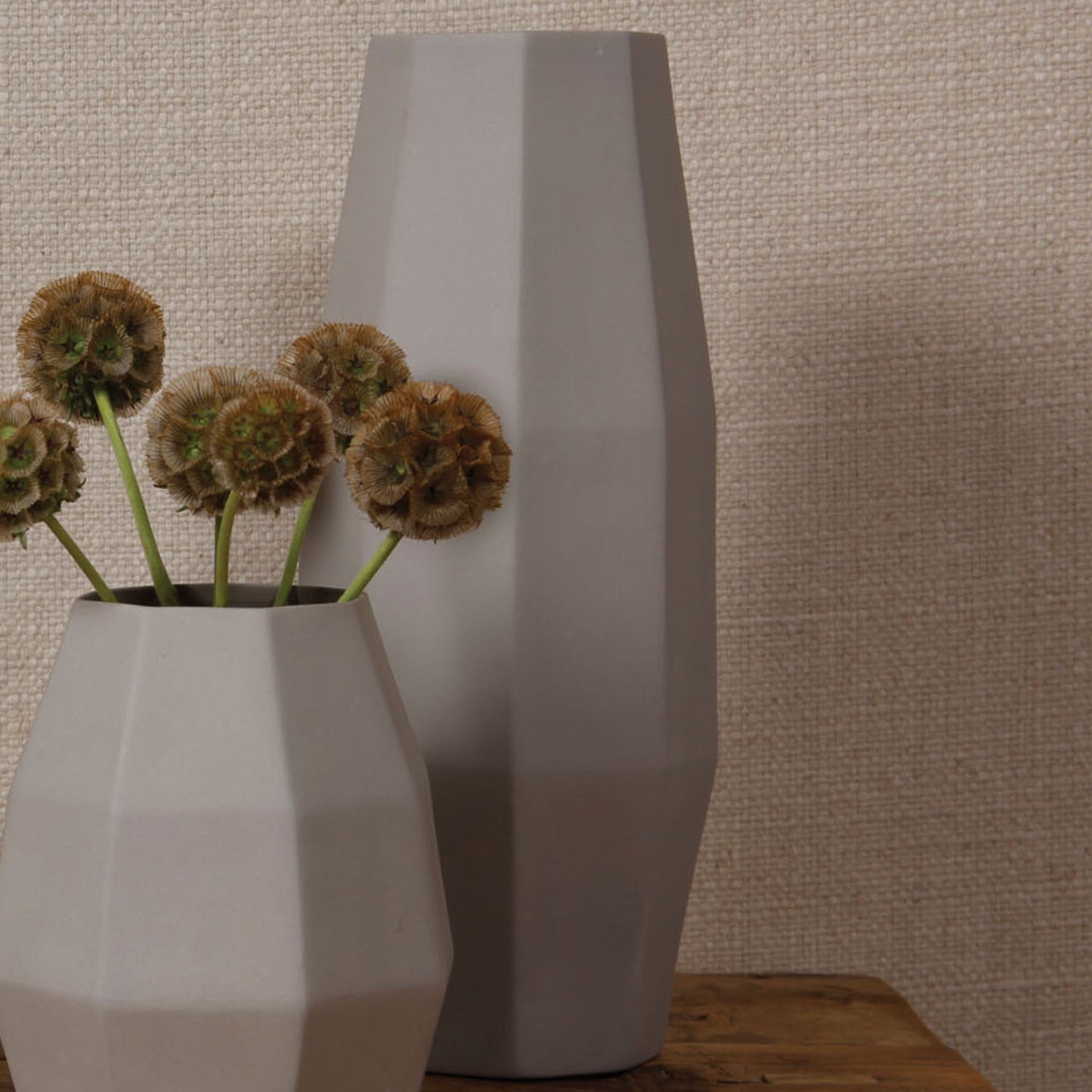Modern Large Ceramic Vase Gray