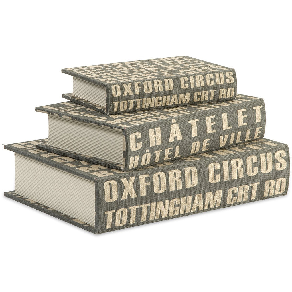 Central Line Book Boxes (Set of 3)