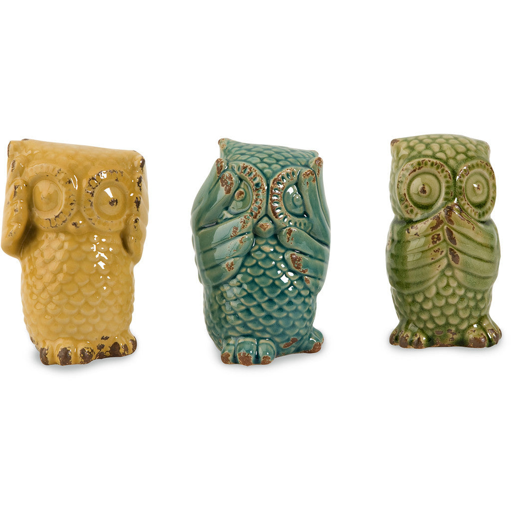 Ware Owls (Set of 3)