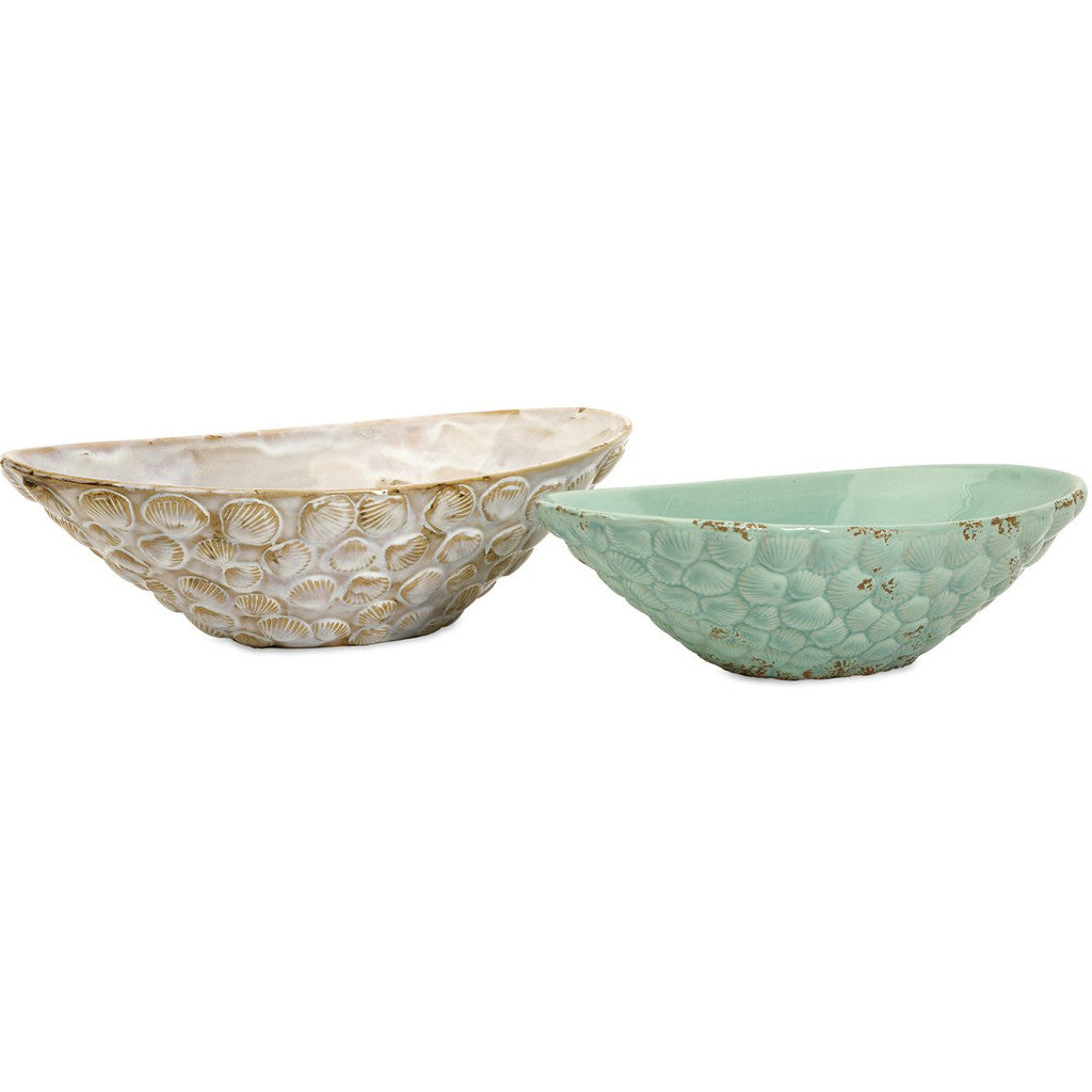 Seashell Serving Bowls (Set of 2)