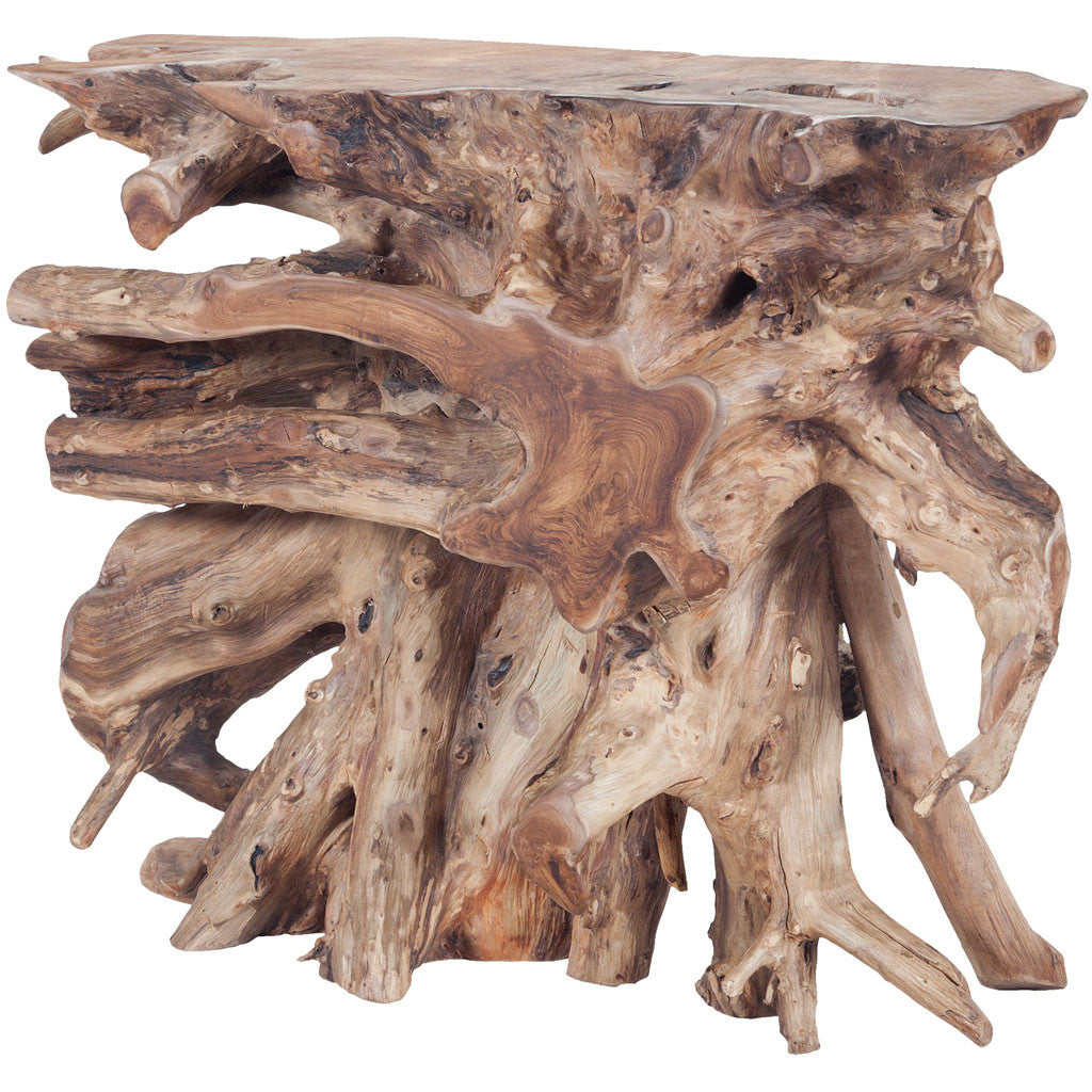 Song Teak Slice Console Natural