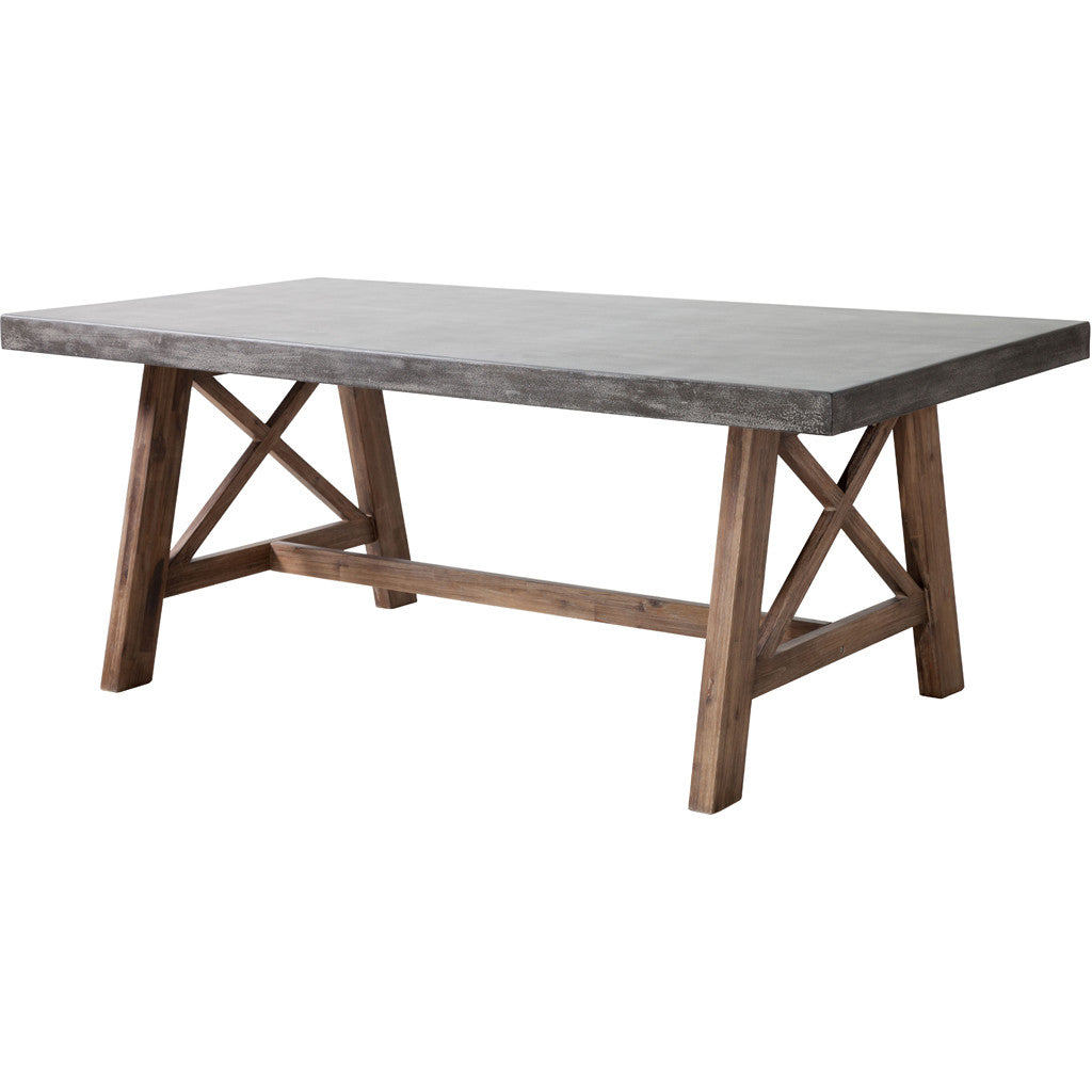 Force Dining Table Cement & Natural