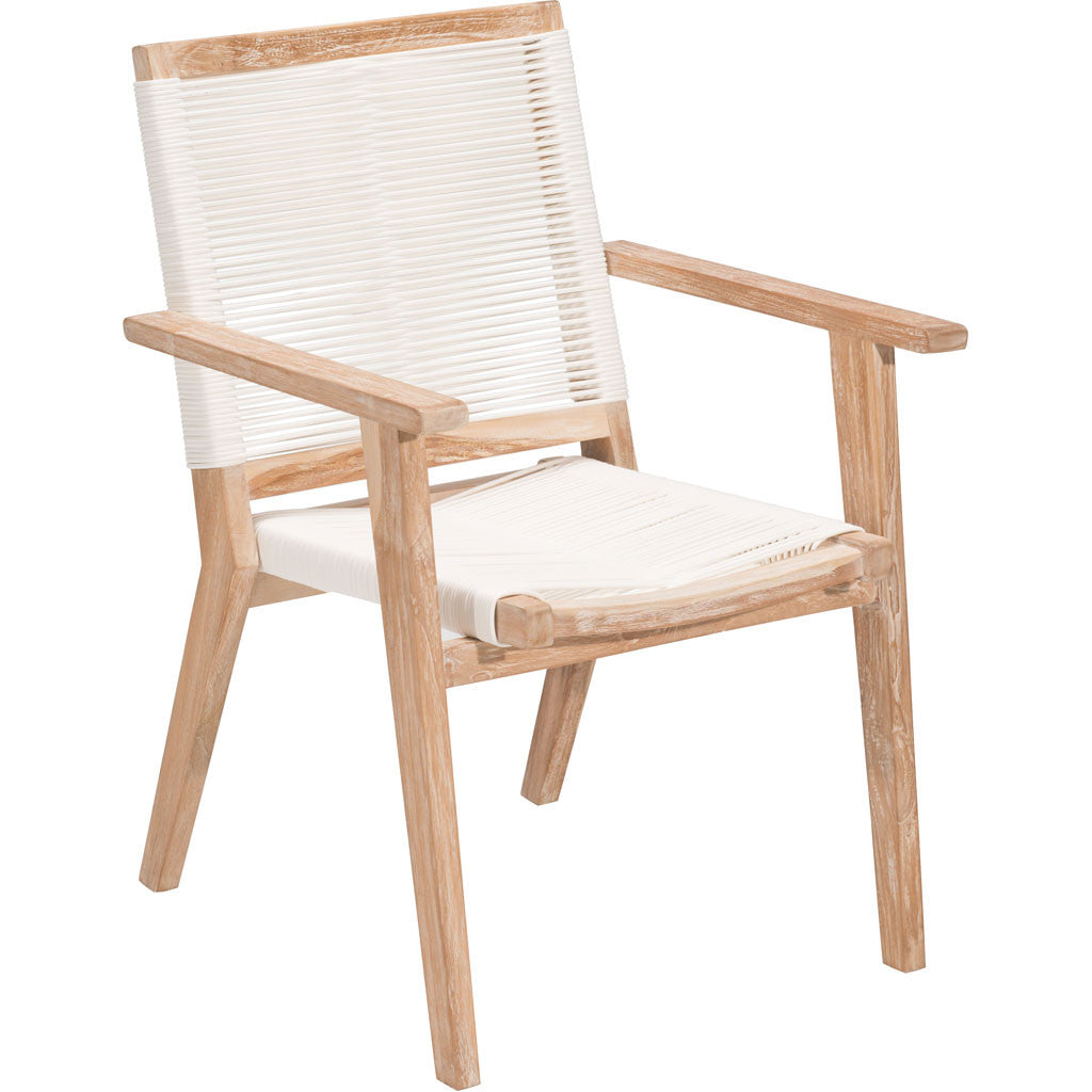 West Bay Dining Chair White Wash &amp; White