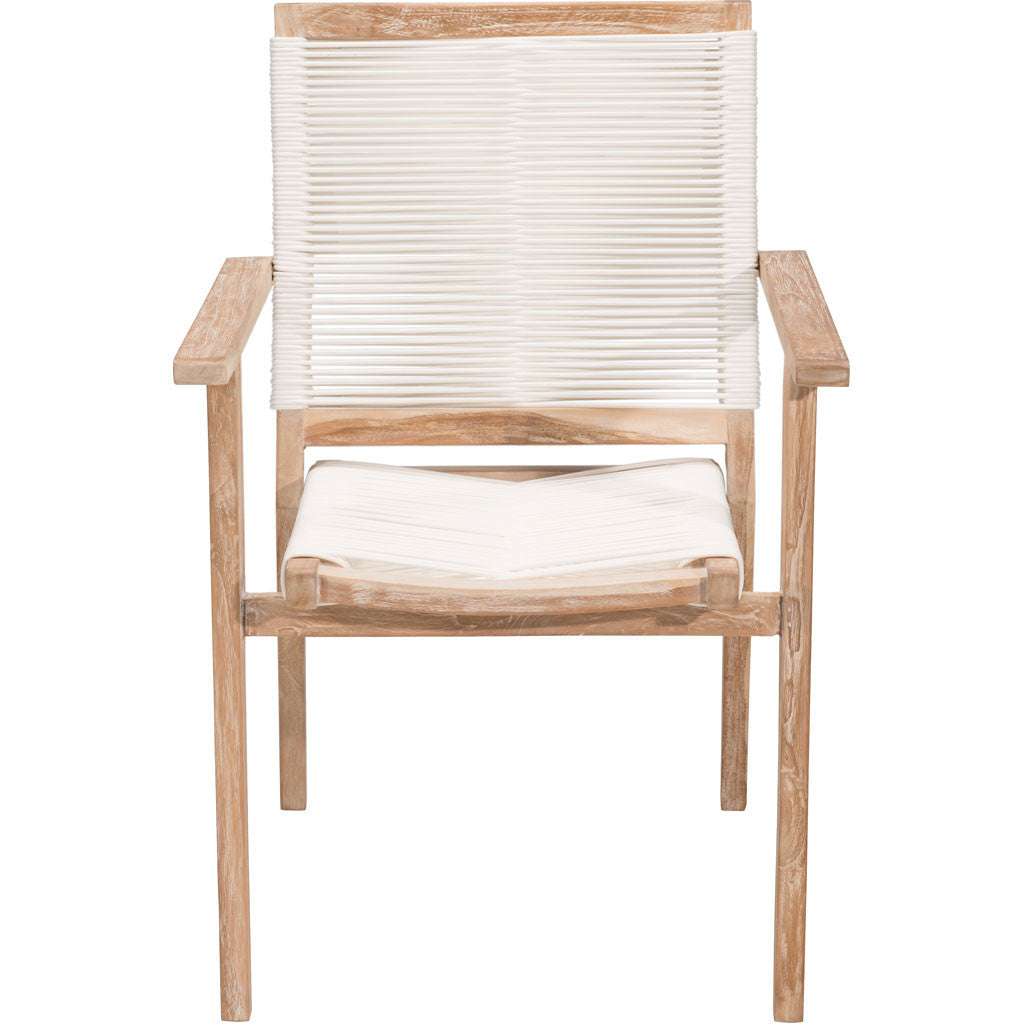 West Bay Dining Chair White Wash & White