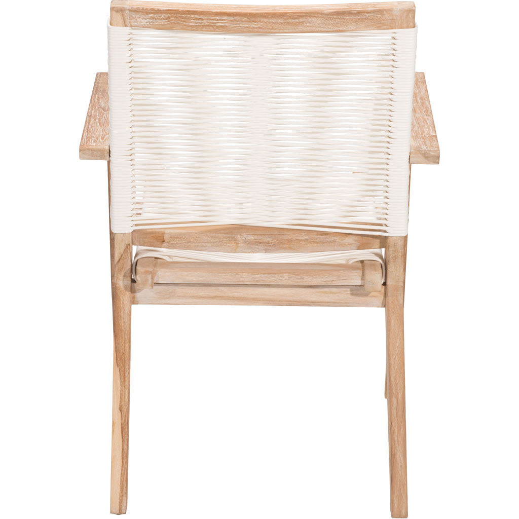 West Bay Dining Chair White Wash & White