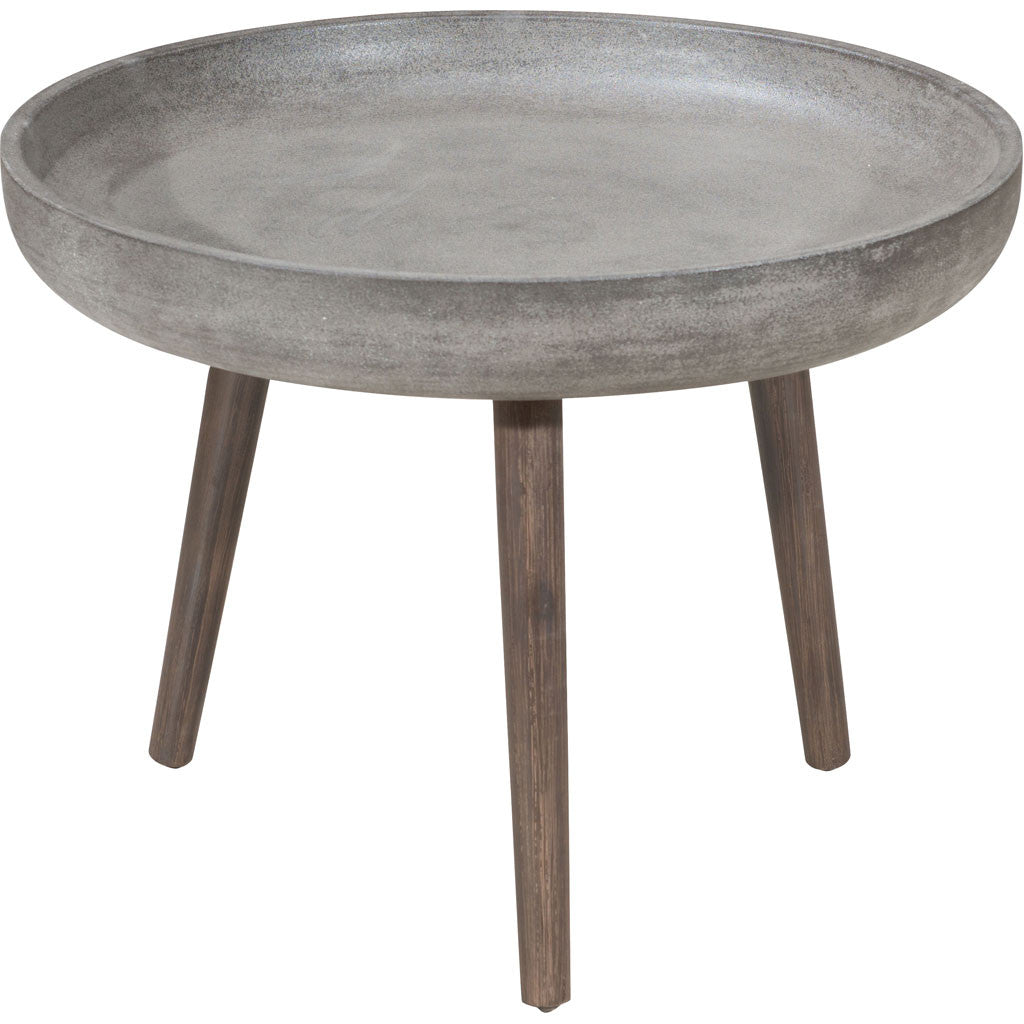 Bradley Side Table Cement & Natural