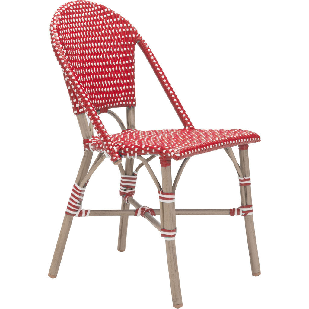 Parisian Dining Chair Red & White (Set of 2)