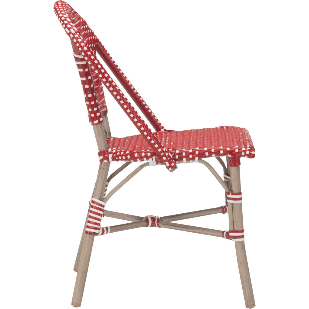 Parisian Dining Chair Red & White (Set of 2)